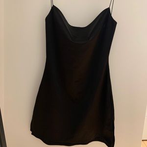 Black slip dress